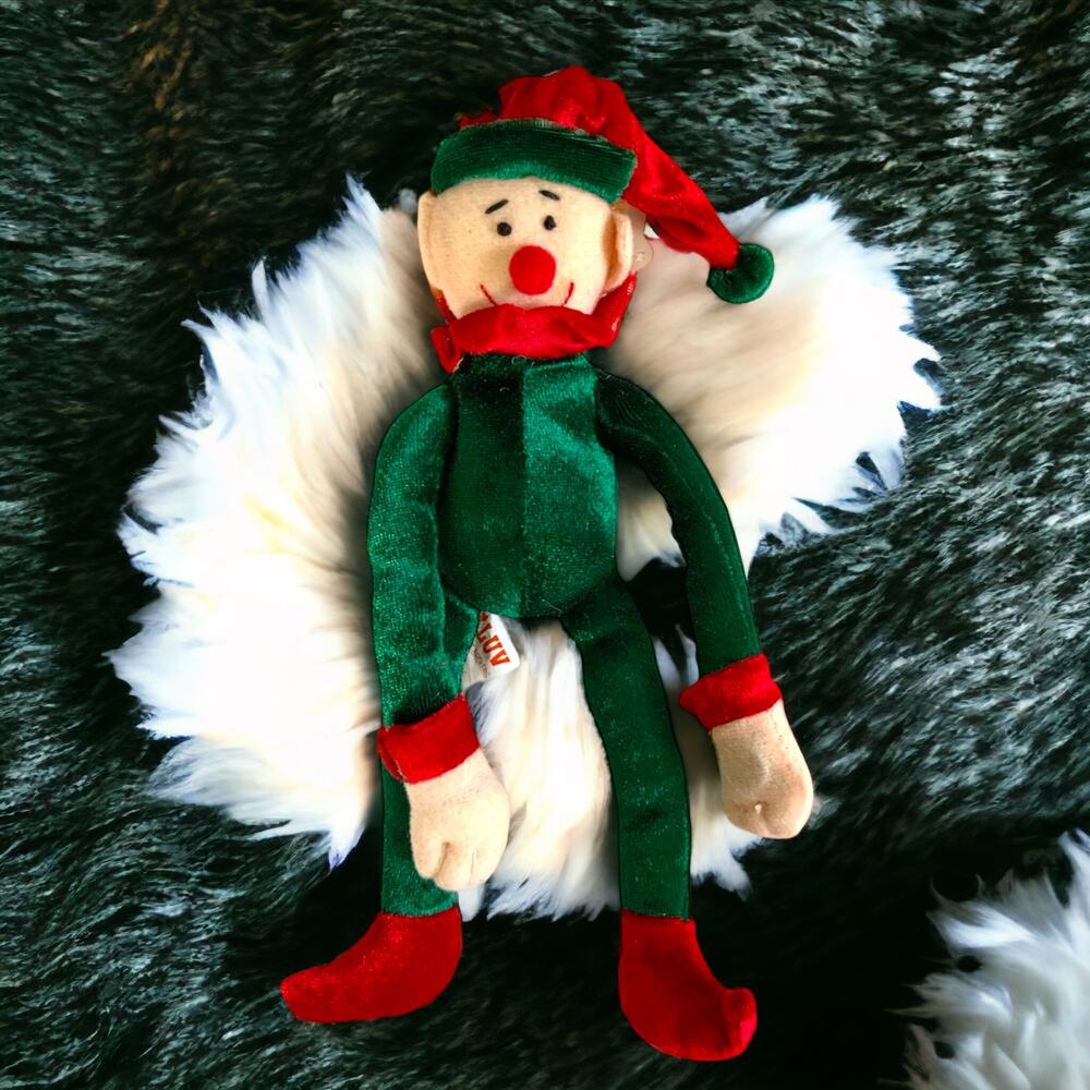 Christmas Santa Elf Hug & Luv Plush Toy Decoration 9 in